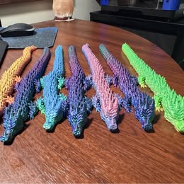 Articulated 3D Printed Dragons