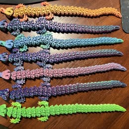 Articulated 3D Printed Dragons