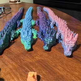 Articulated 3D Printed Dragons