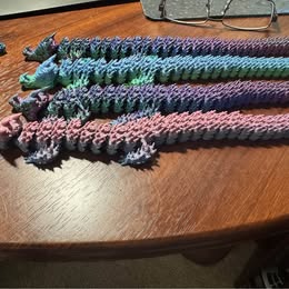 Articulated 3D Printed Dragons