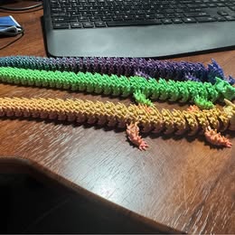 Articulated 3D Printed Dragons