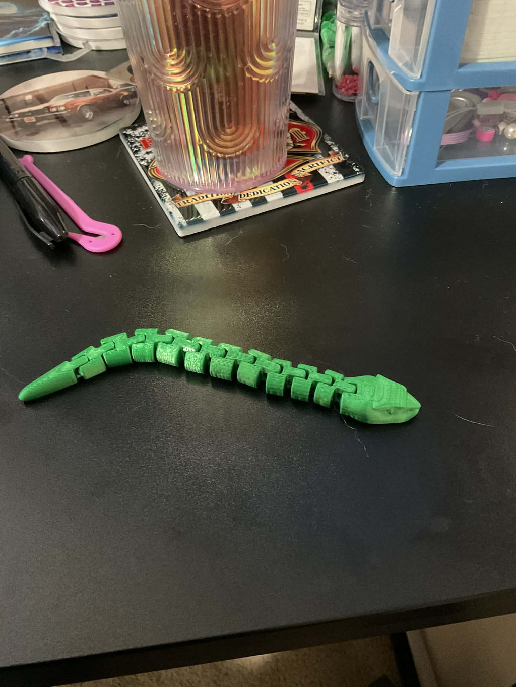 3D Printed Articulated Fidget Snakes